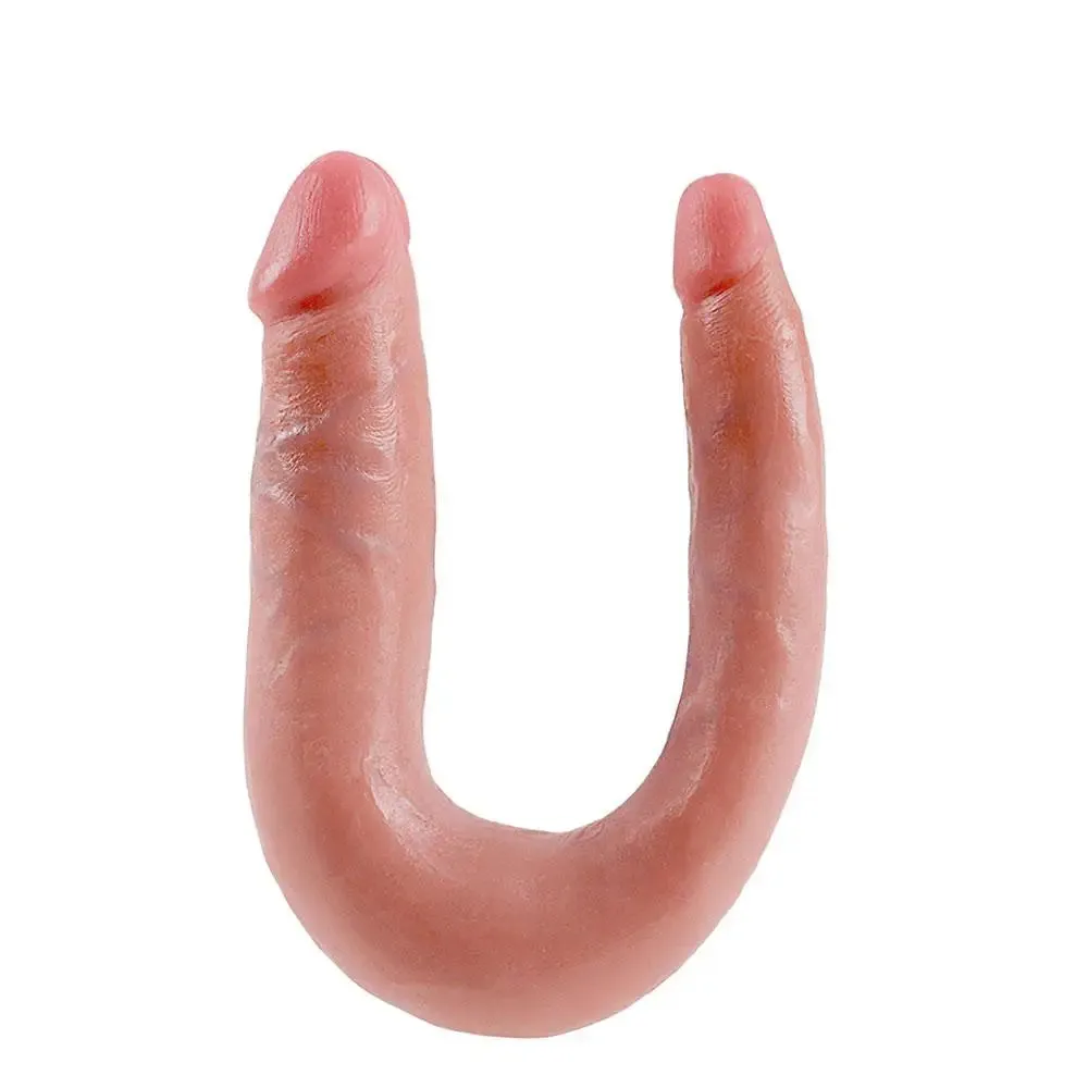 13-inch Pipedream Huge U-shaped Nude Double-ended Penis Dildo