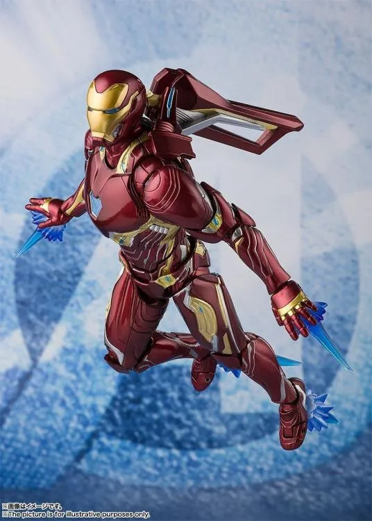 Bandai S.H. Figuarts Avengers: Endgame Iron Man Mark L MK50 With Nano Weapon Set #2 Action Figure