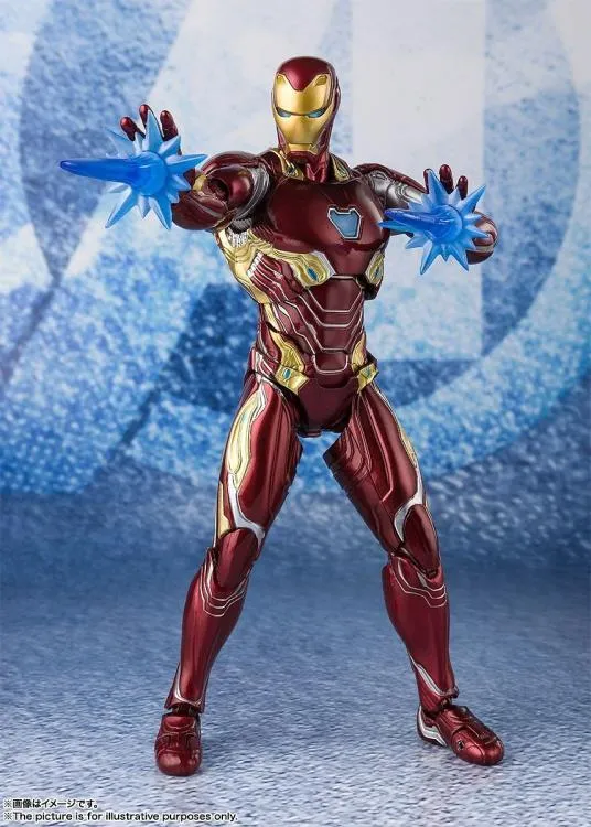 Bandai S.H. Figuarts Avengers: Endgame Iron Man Mark L MK50 With Nano Weapon Set #2 Action Figure