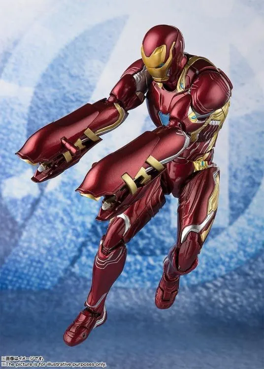 Bandai S.H. Figuarts Avengers: Endgame Iron Man Mark L MK50 With Nano Weapon Set #2 Action Figure