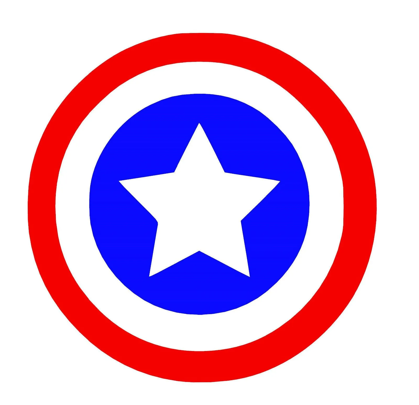 Captain American Shield Coloured vinyl car Decal / Sticker