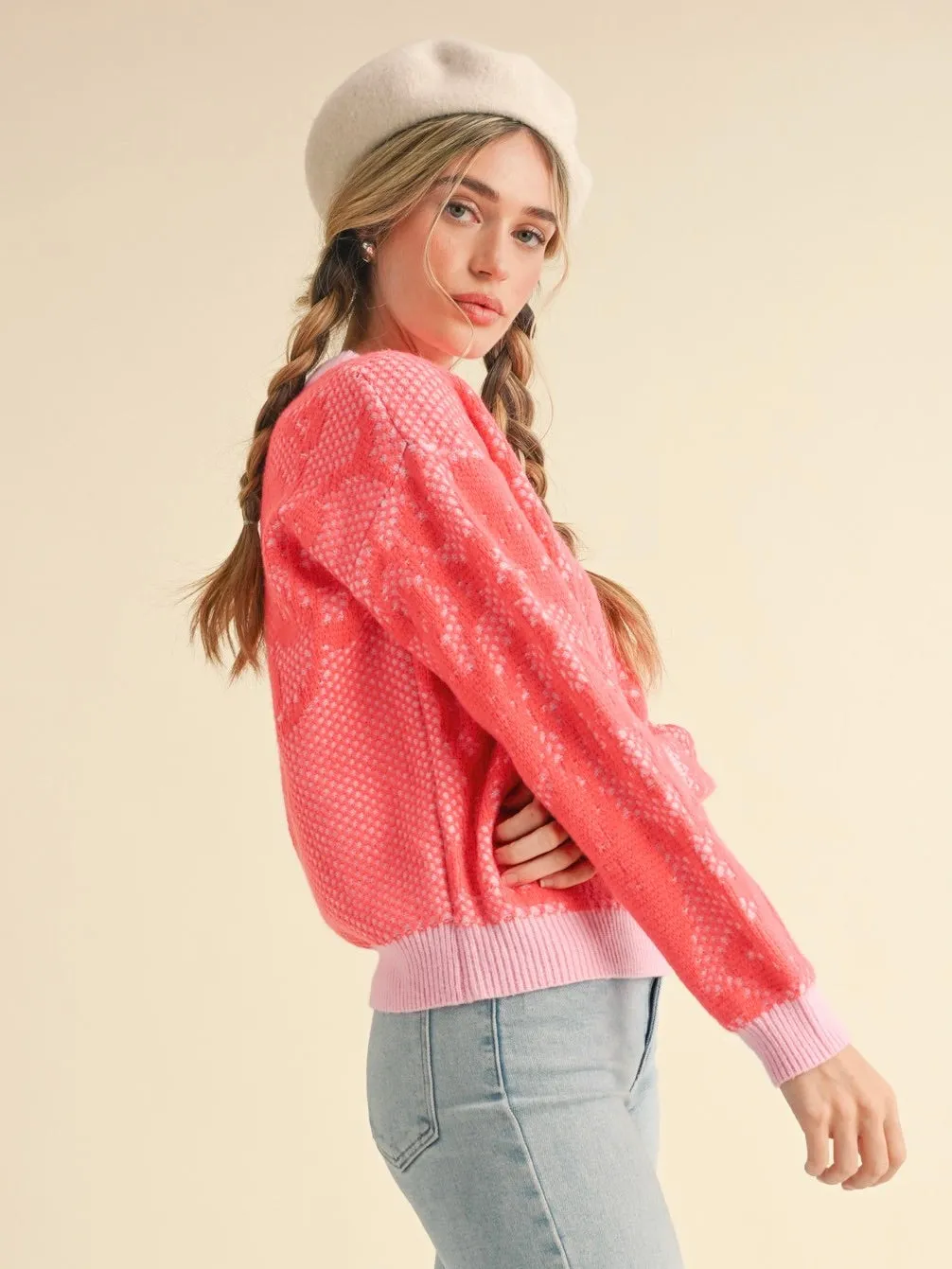 Cross Stitch Lace Pattern Sweater