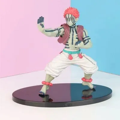 Demon Slayer | Akaza Fighting Stance Anime Action Figure | Upper Moon Rank 2 | 17 Cms |