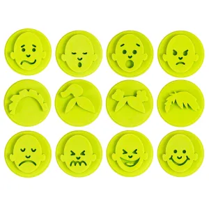 Easy Grip Stampers with Emotional Facial Expressions