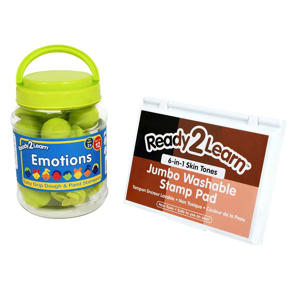 Easy Grip Stampers with Emotional Facial Expressions