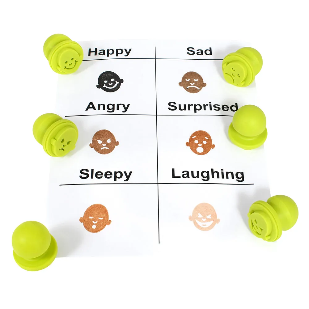 Easy Grip Stampers with Emotional Facial Expressions