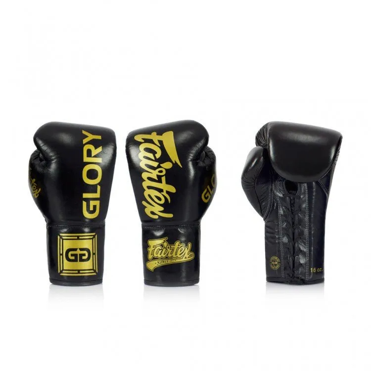 Fairtex X Glory Lace Boxing Gloves - Black