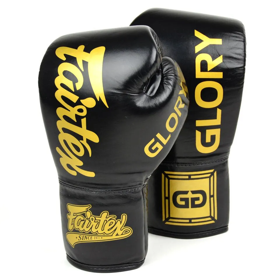 Fairtex X Glory Lace Boxing Gloves - Black