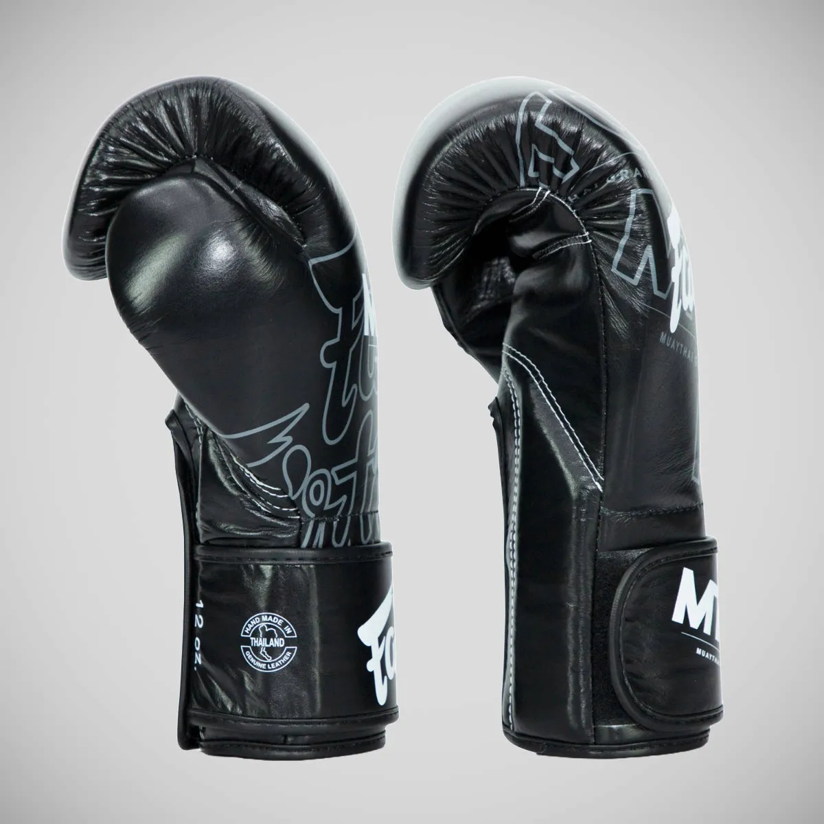 Fairtex X MTGP Hook and Loop Fastening Boxing Gloves Black