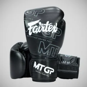 Fairtex X MTGP Hook and Loop Fastening Boxing Gloves Black