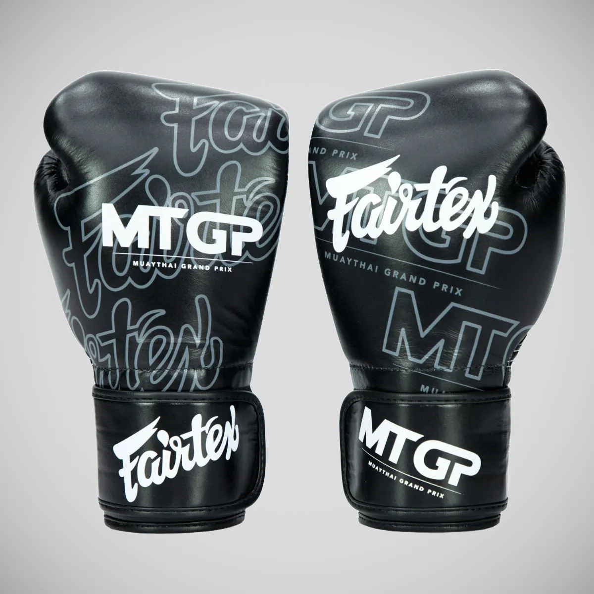 Fairtex X MTGP Hook and Loop Fastening Boxing Gloves Black