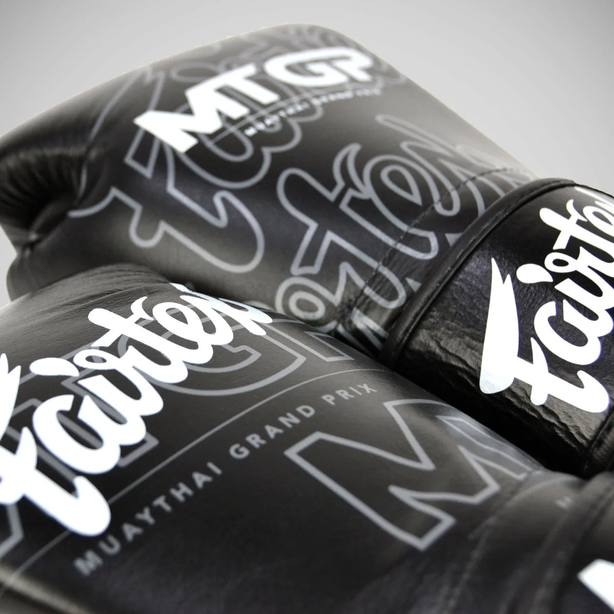 Fairtex X MTGP Hook and Loop Fastening Boxing Gloves Black