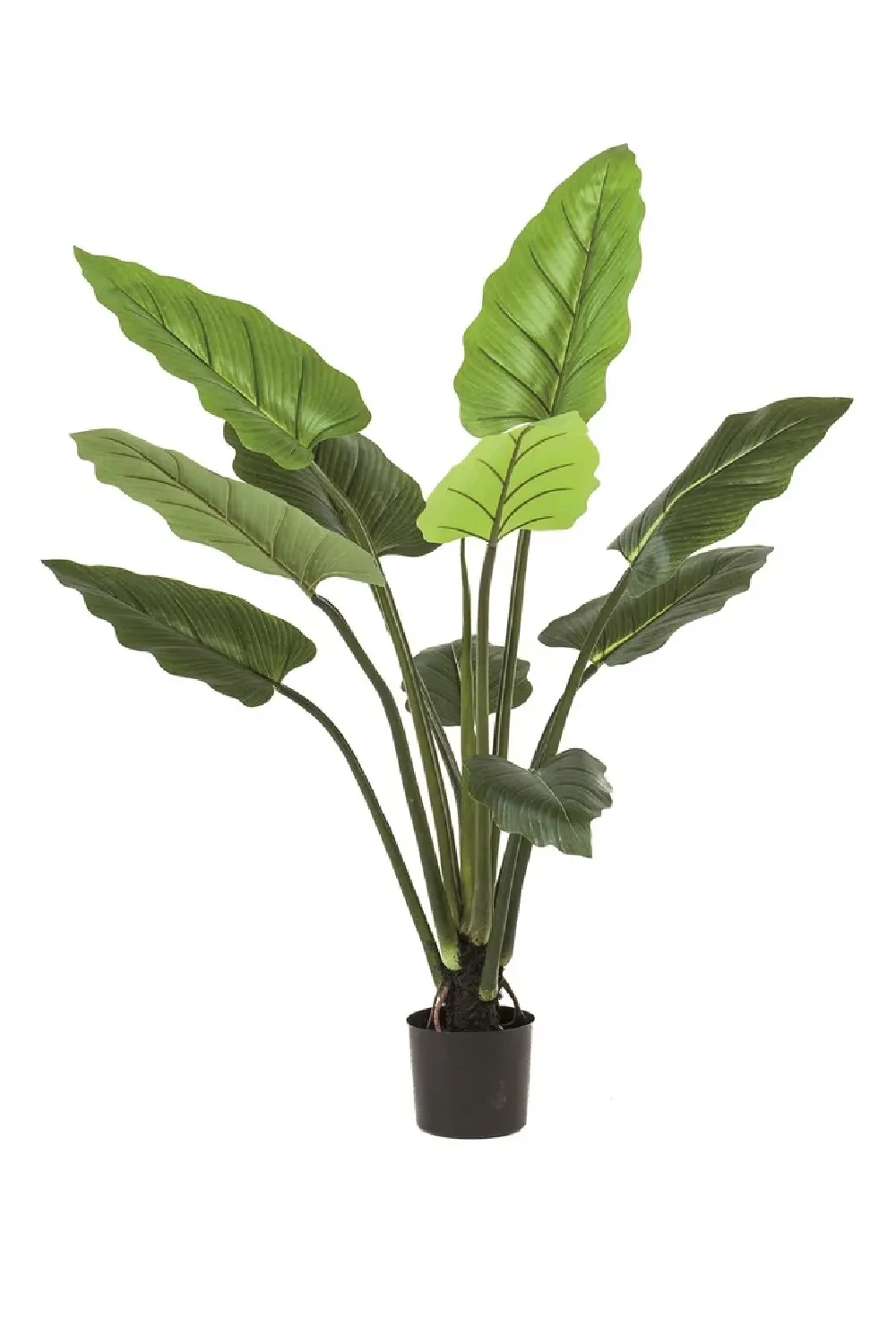 Green Heatleaf Faux Plant Set (2) | Emerald Philodendron