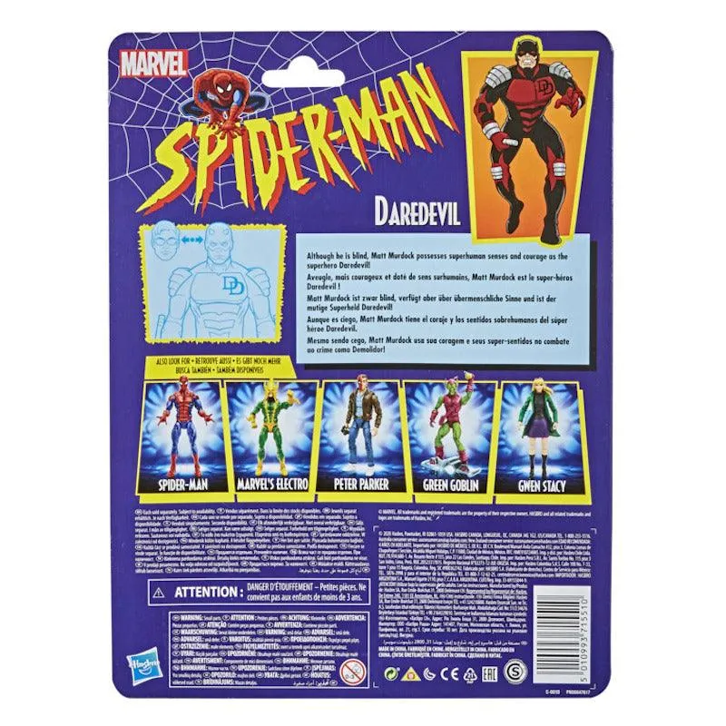 Hasbro Marvel Legends Series Spider-Man 6-inch Collectible Daredevil Action Figure Toy Retro Collection