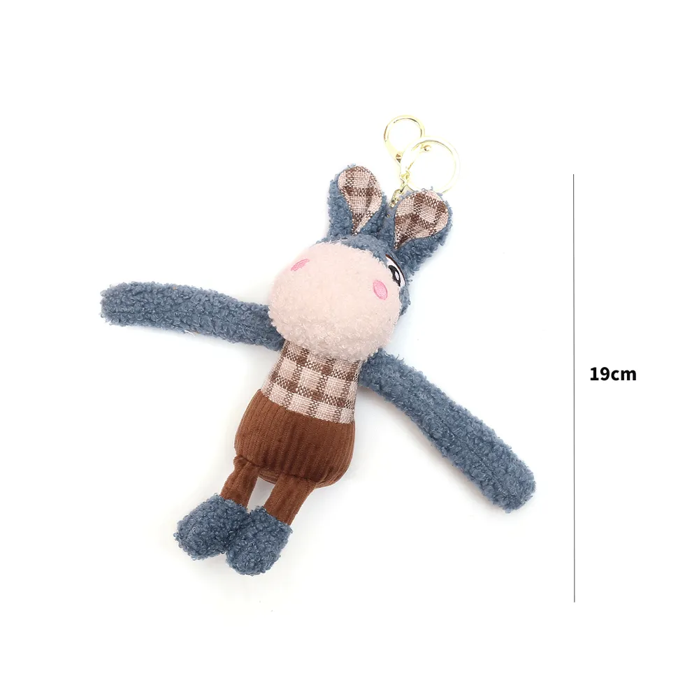 Little Burro In Plush Keychain.