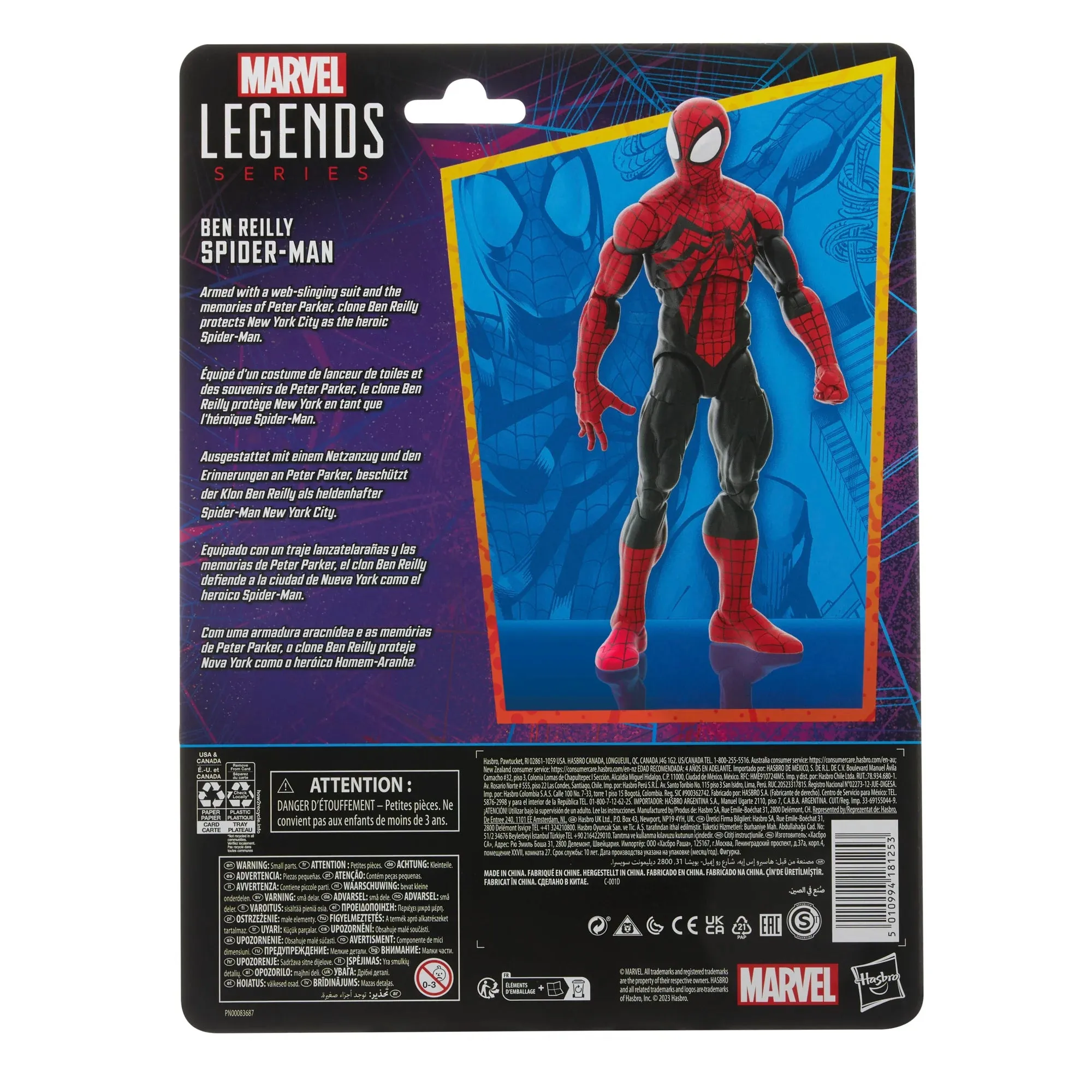 Marvel Legends Retro Collection - Spider-Man - Ben Reilly Spider-Man Action Figure (F6567)