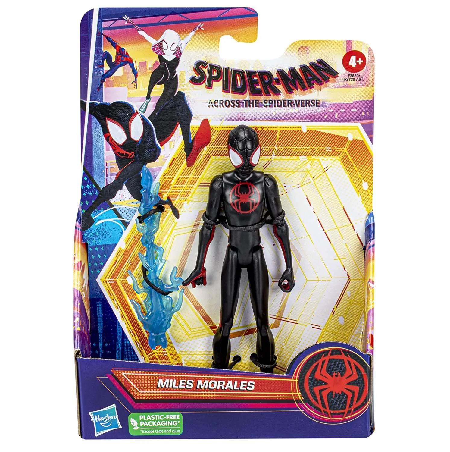 Marvel Spider-Man: Across The Spider-Verse Miles Morales 6-Inch-Scale Action Figure with Web Accessory Toy