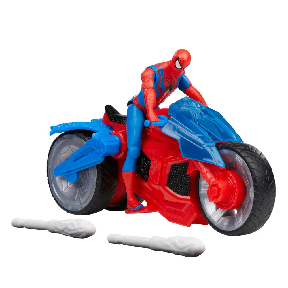 Marvel Spider-Man Vehicle And Figure Web Blast Cycle