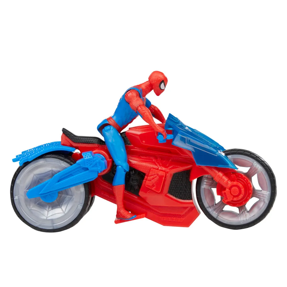 Marvel Spider-Man Vehicle And Figure Web Blast Cycle