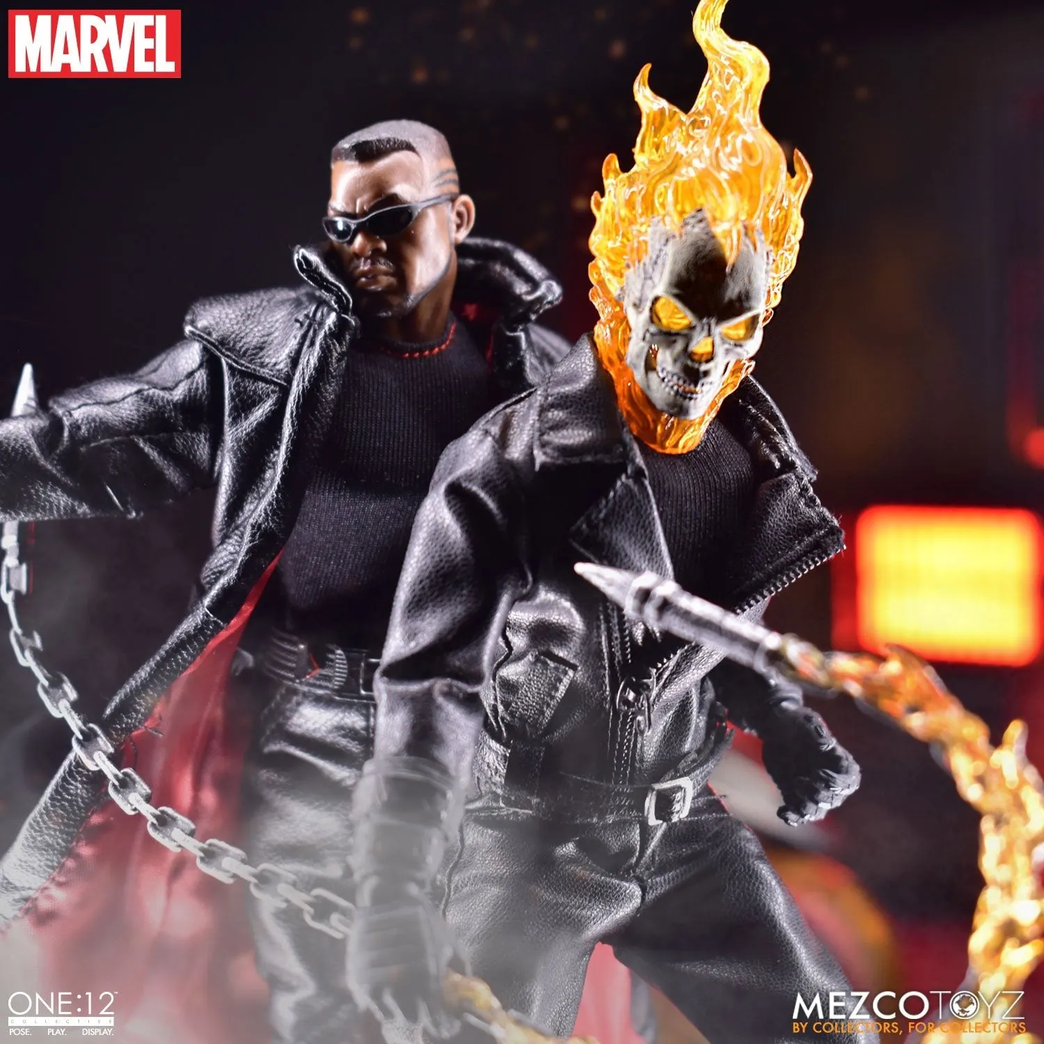 Mezco Toys ONE:12 Collective -  Marvel Universe - Ghost Rider & Hell Cycle Set