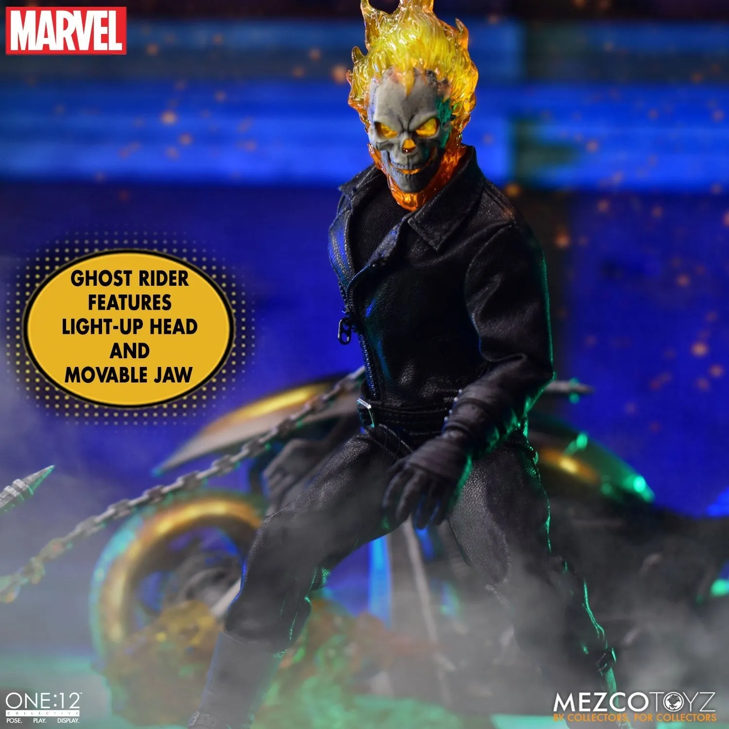 Mezco Toys ONE:12 Collective -  Marvel Universe - Ghost Rider & Hell Cycle Set