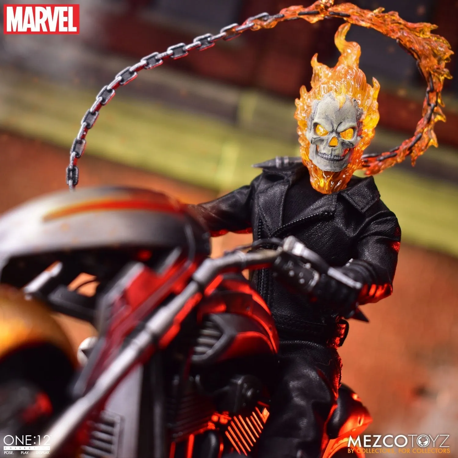 Mezco Toys ONE:12 Collective -  Marvel Universe - Ghost Rider & Hell Cycle Set