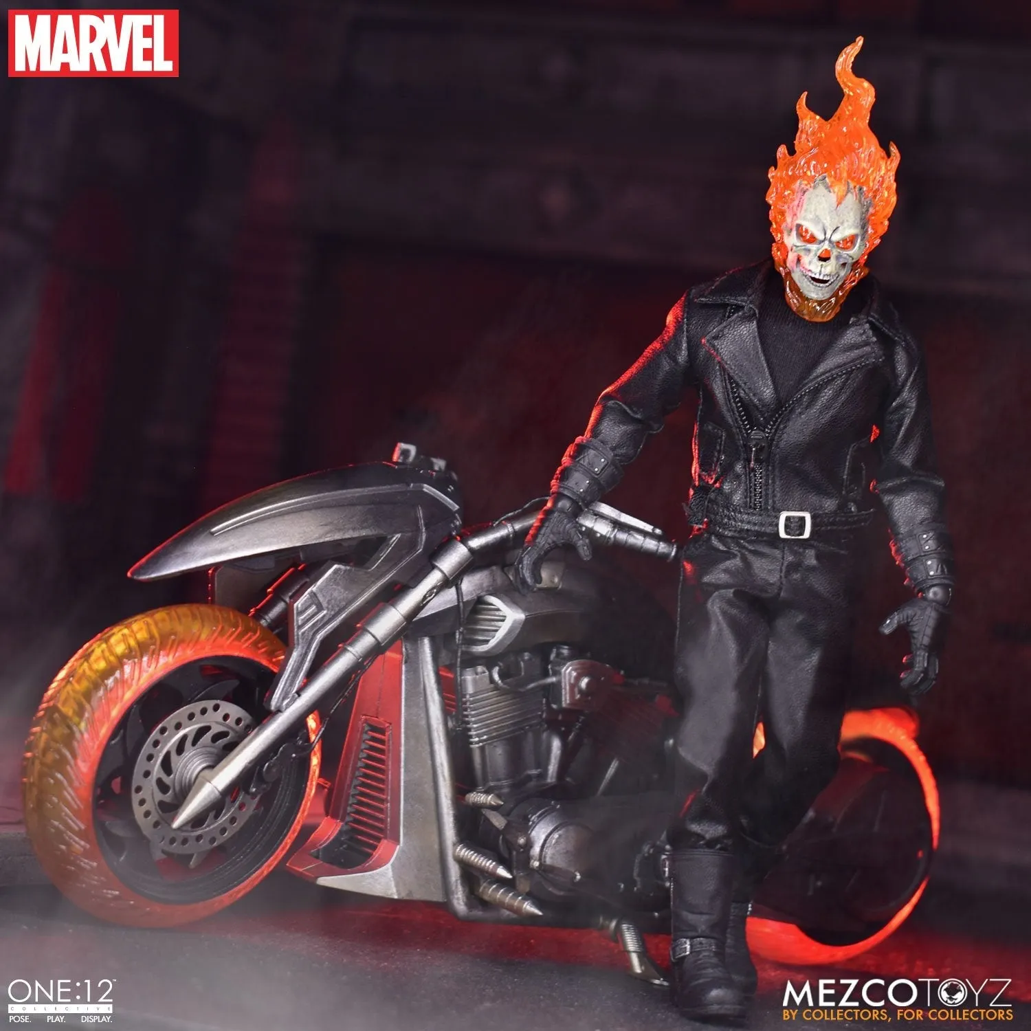 Mezco Toys ONE:12 Collective -  Marvel Universe - Ghost Rider & Hell Cycle Set