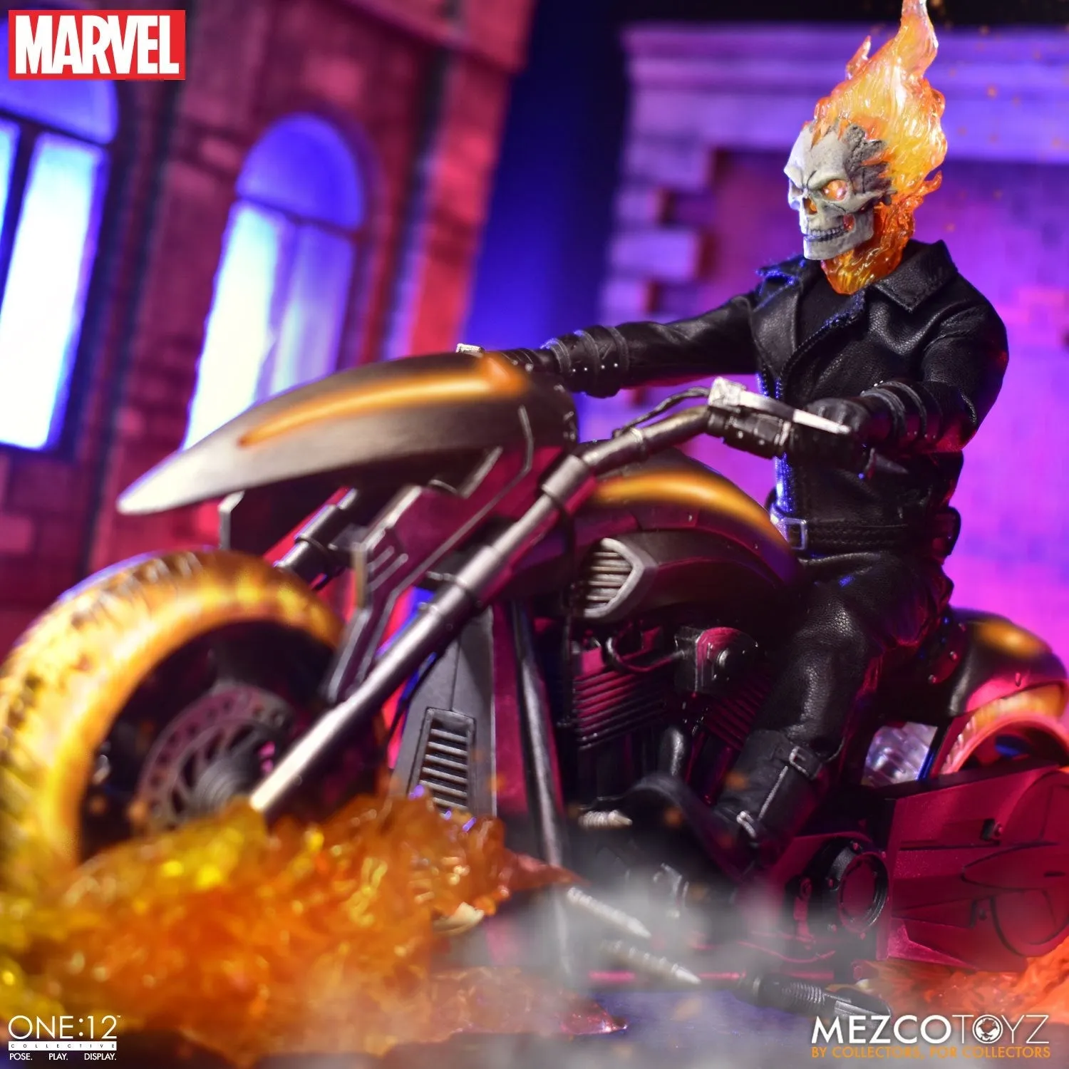 Mezco Toys ONE:12 Collective -  Marvel Universe - Ghost Rider & Hell Cycle Set