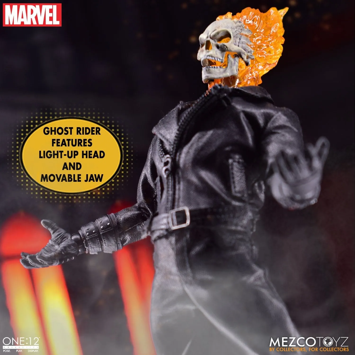 Mezco Toys ONE:12 Collective -  Marvel Universe - Ghost Rider & Hell Cycle Set