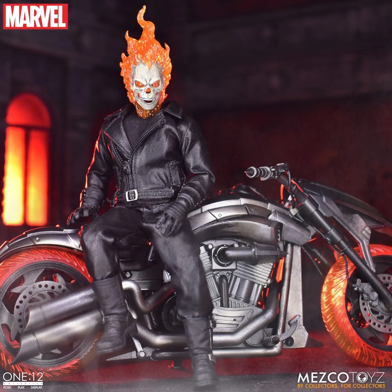 Mezco Toys ONE:12 Collective -  Marvel Universe - Ghost Rider & Hell Cycle Set