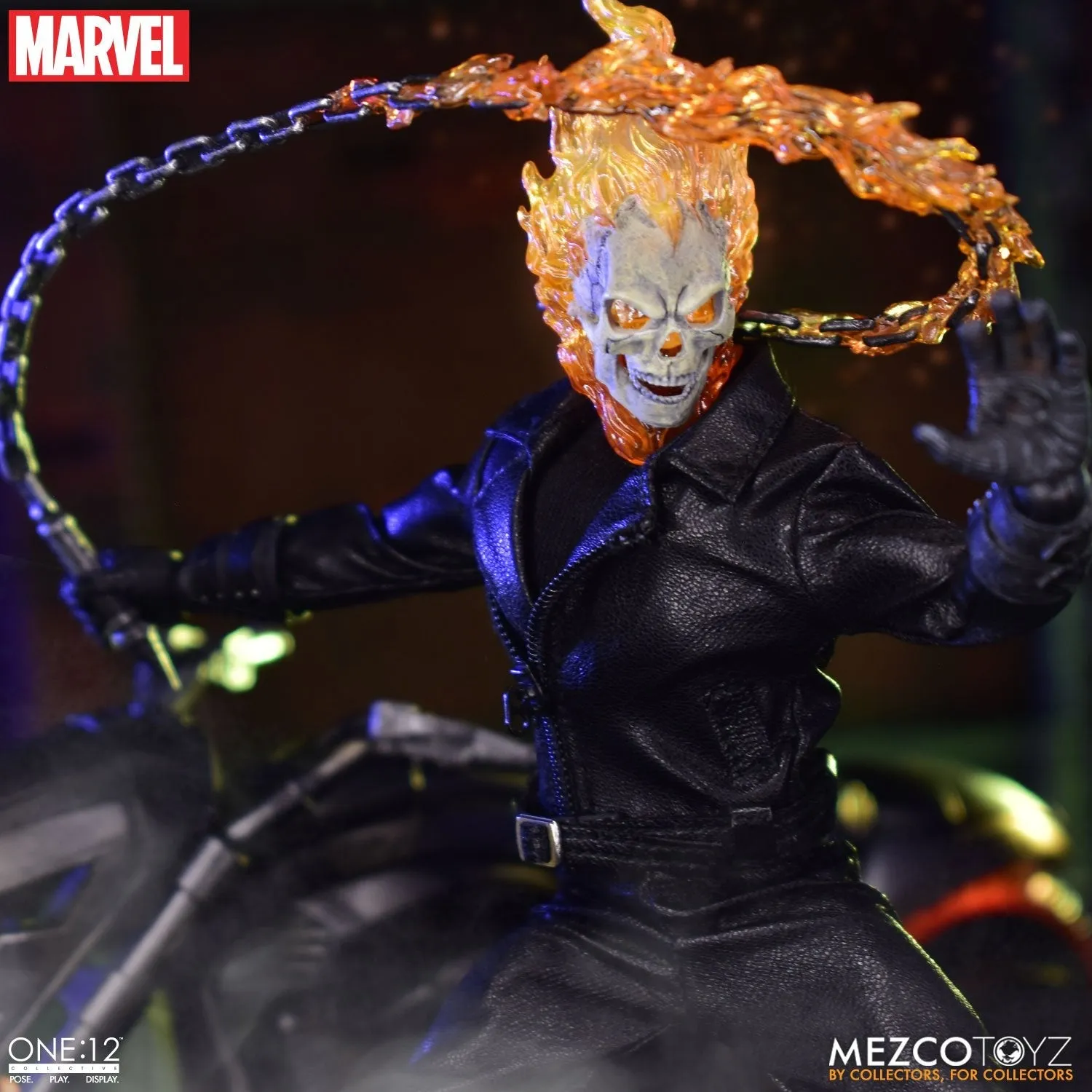 Mezco Toys ONE:12 Collective -  Marvel Universe - Ghost Rider & Hell Cycle Set