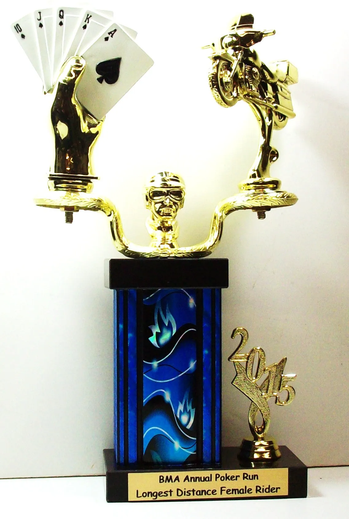 Motorcycle Poker Run Trophy