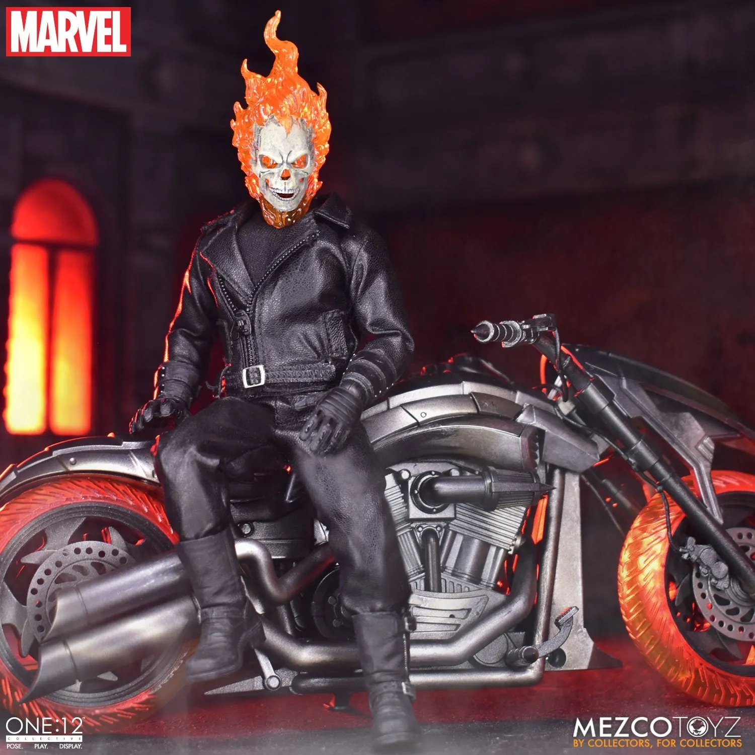 One 12 Collective Ghost Rider and Hell Cycle Set (Display Piece)