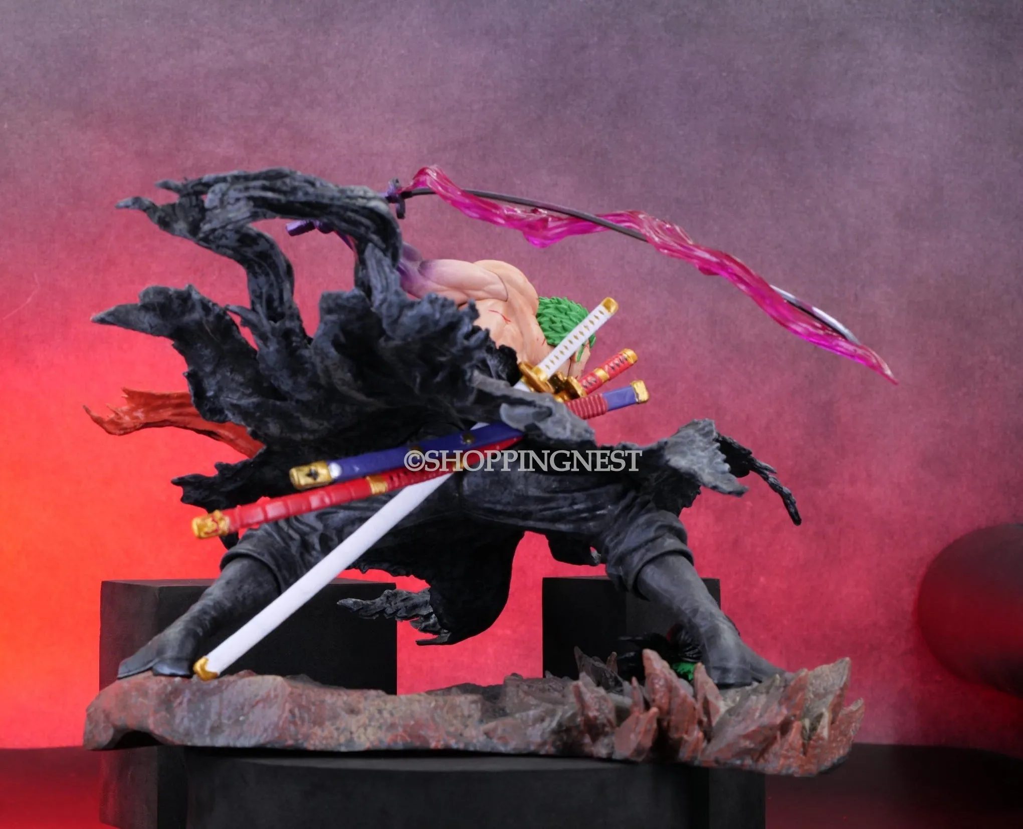 One Piece Figures – Bloody Zoro Swords with Double-Headed Action Figure | 35 CMS |