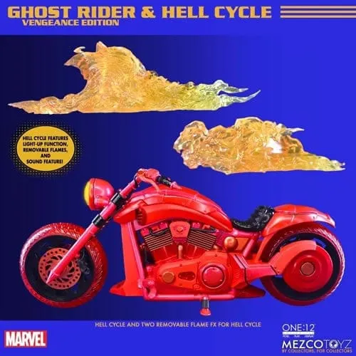 One:12 Collective Marvel Ghost Rider & Hell Cycle (Vengeance Edition) Action Figure Set