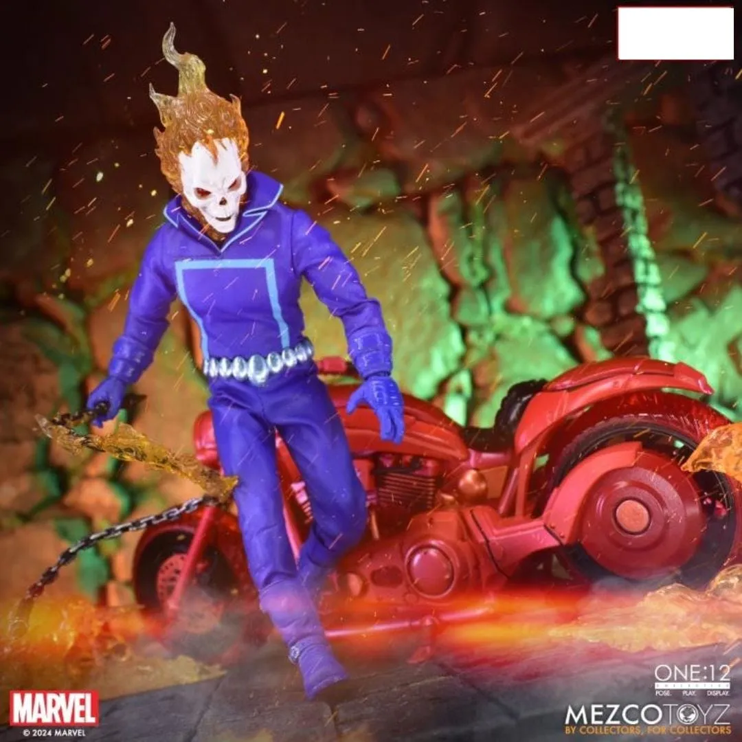 One:12 Collective Marvel Ghost Rider & Hell Cycle (Vengeance Edition) Action Figure Set