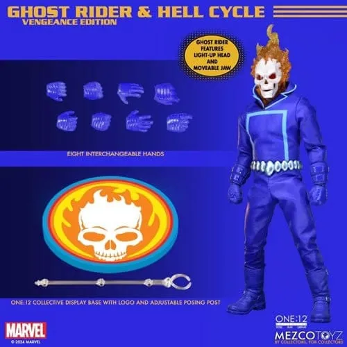 One:12 Collective Marvel Ghost Rider & Hell Cycle (Vengeance Edition) Action Figure Set