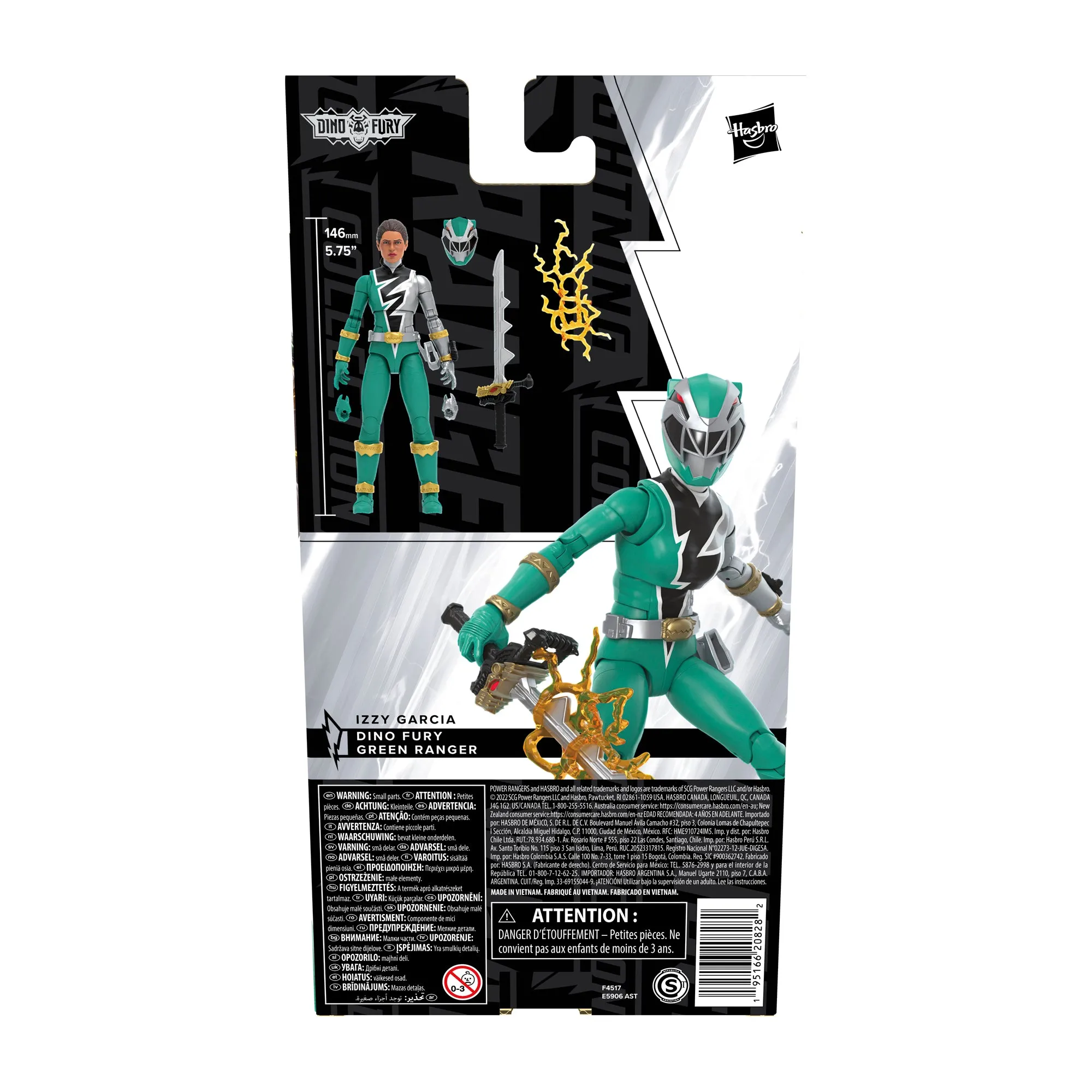 Power Rangers Lightning Collection Dino Fury Green Ranger