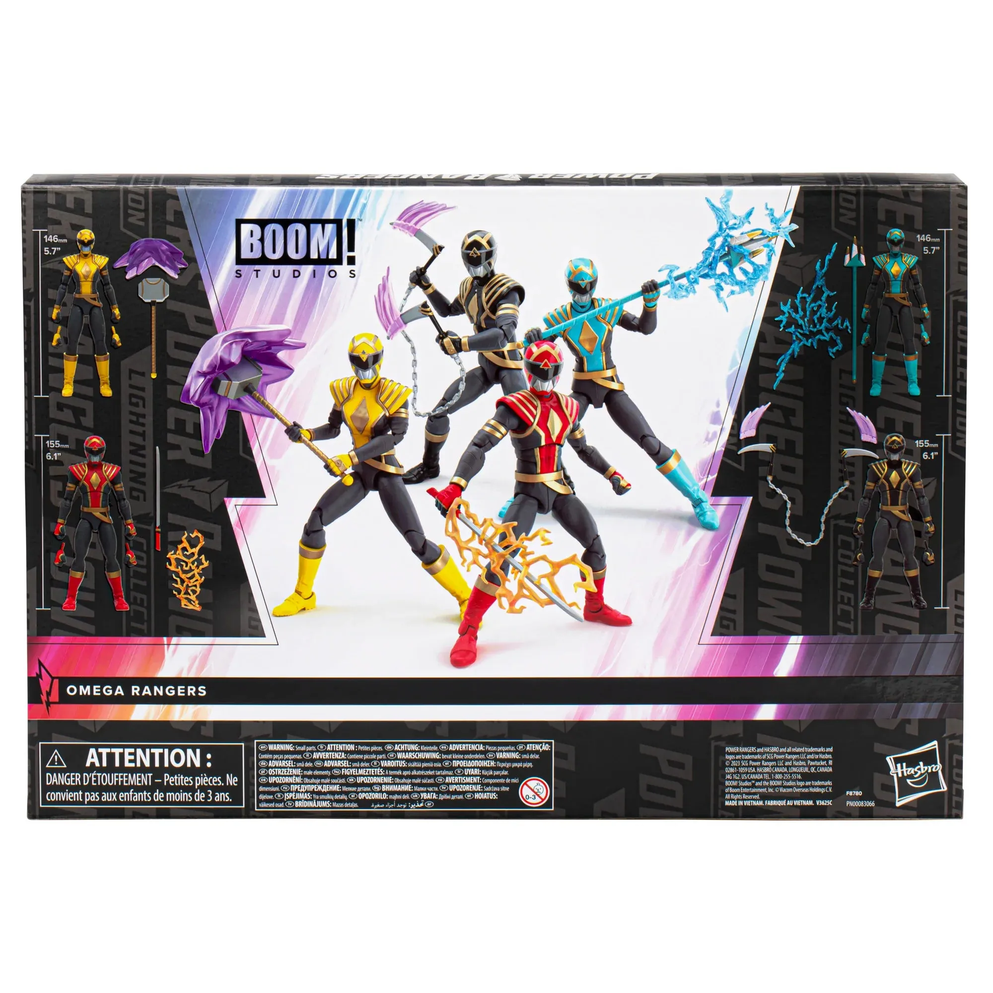 Power Rangers: Lightning Collection - HasCon 2023 - Omega Rangers 4-Pack Exclusive (F8780) LAST ONE!