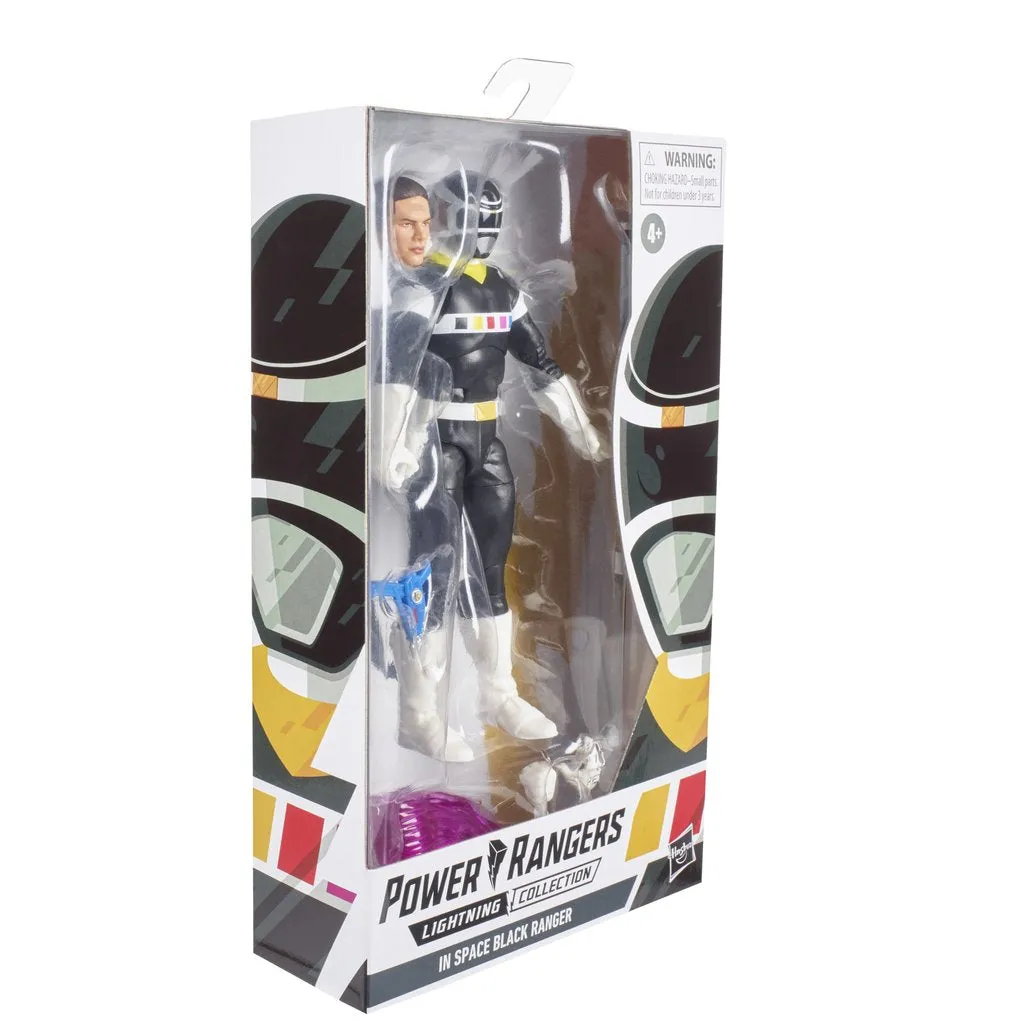 Power Rangers Lightning Collection - In Space Black Ranger Action Figure (E8963) LOW STOCK