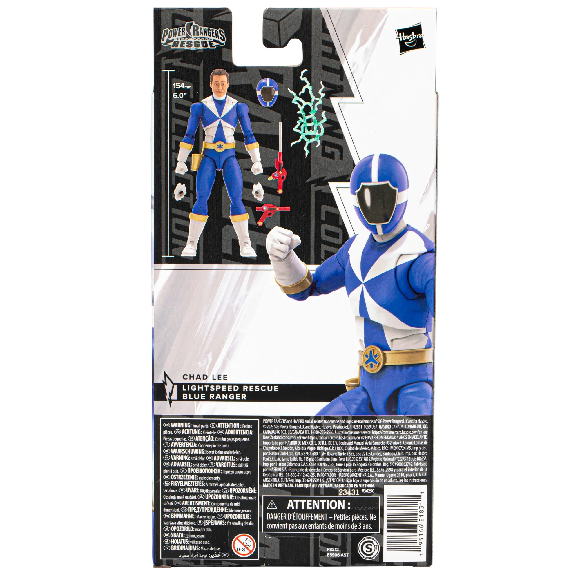 Power Rangers Lightning Collection Lightspeed Rescue Blue Ranger Figure