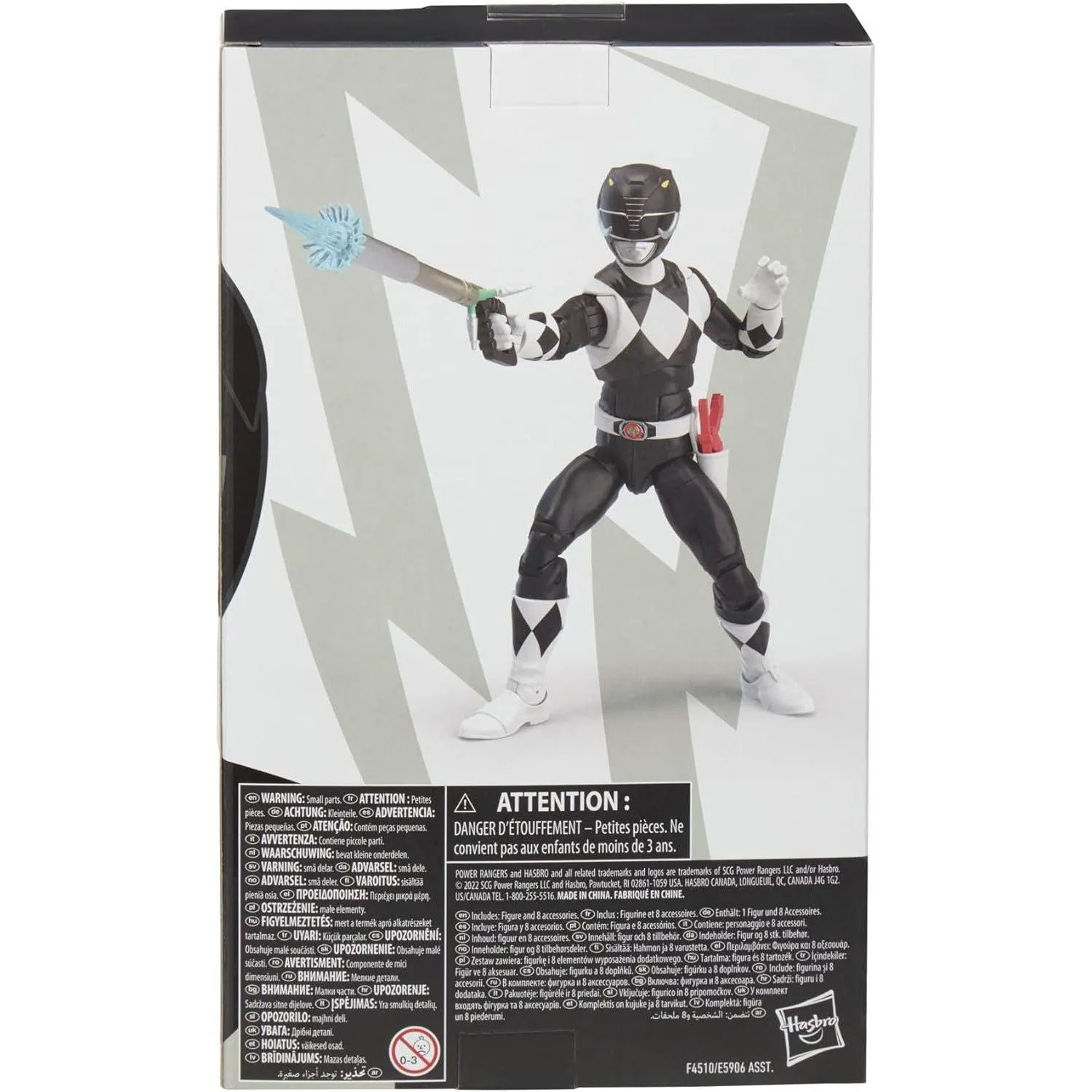 Power Rangers Lightning Collection Mighty Morphin Black Ranger 6-Inch Premium Collectible Action Figure Toy with Accessories