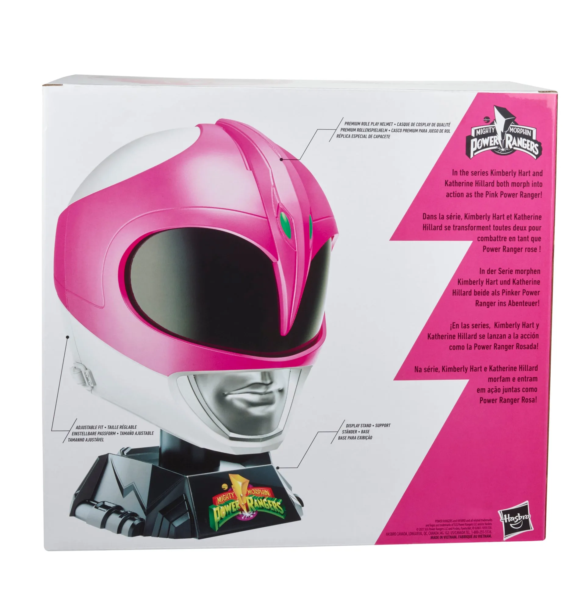 Power Rangers Lightning Collection Mighty Morphin Pink Helmet