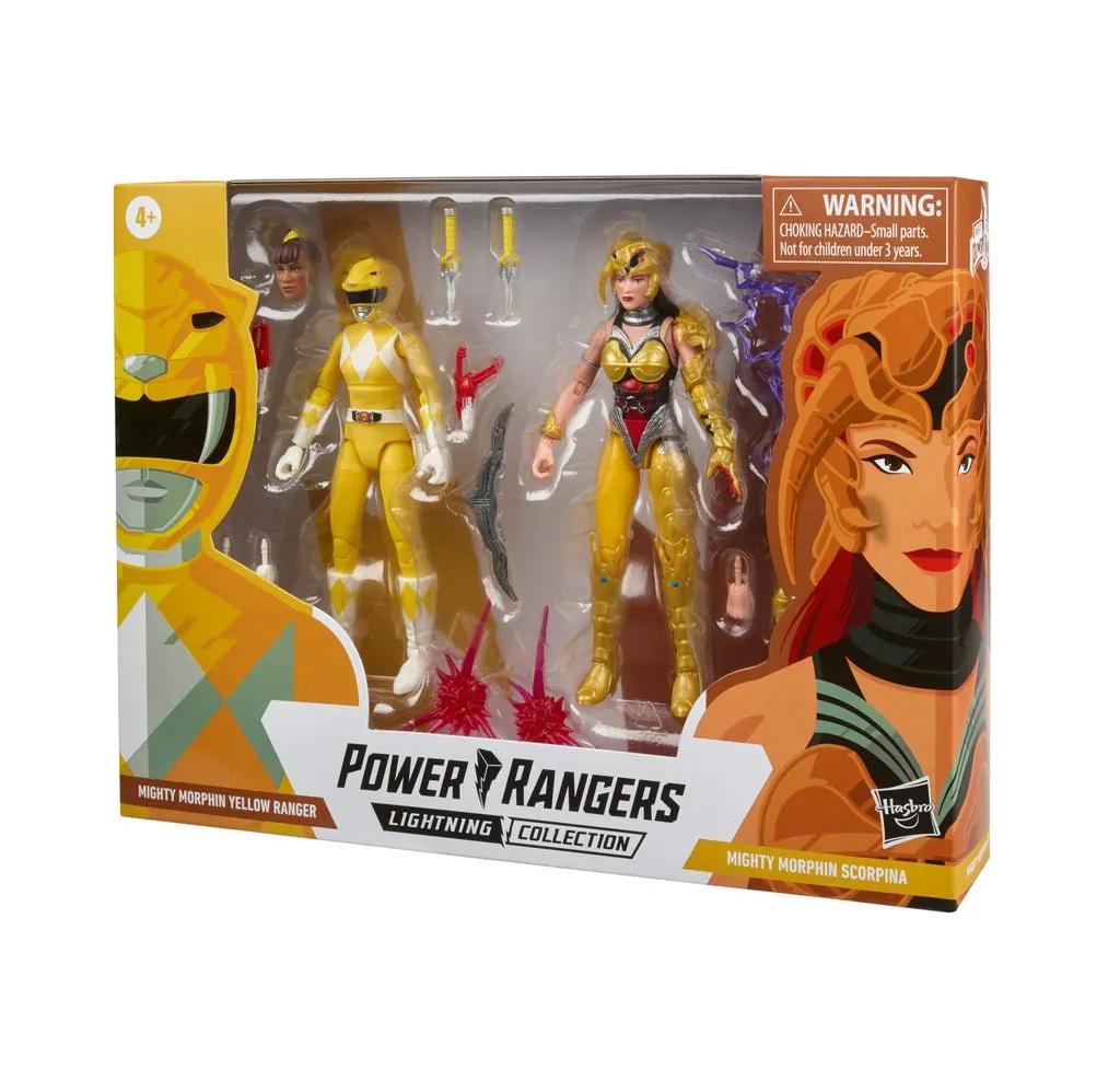 Power Rangers Lightning Collection Mighty Morphin Yellow Ranger Vs. Scorpina 2-Pack