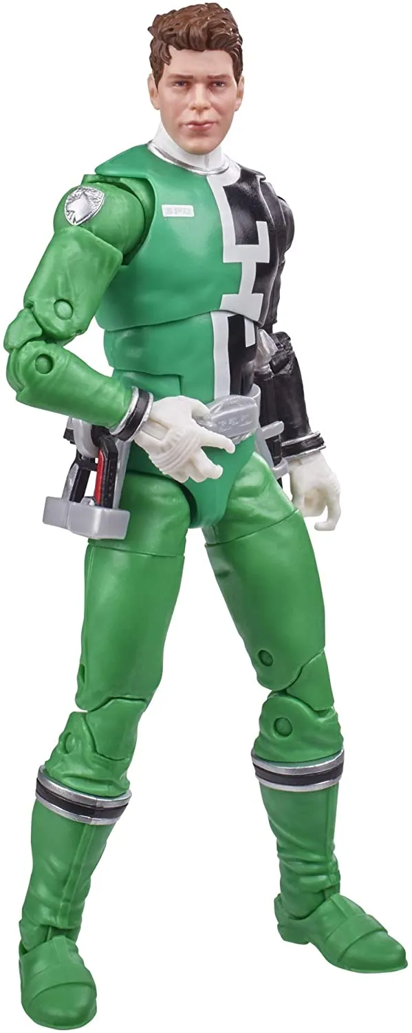 Power Rangers Lightning Collection S.P.D. Green Ranger 6-Inch Premium Collectible Action Figure Toy with Accessories