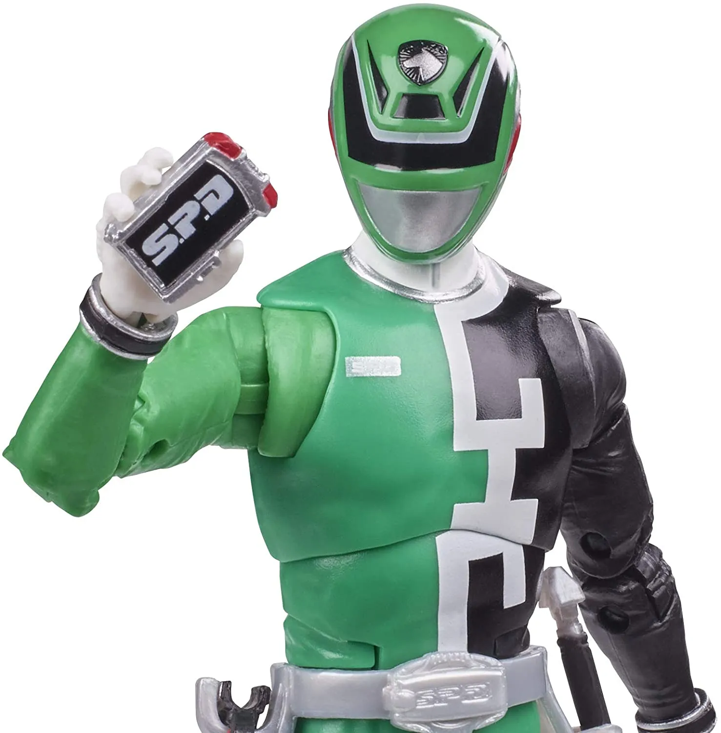 Power Rangers Lightning Collection S.P.D. Green Ranger 6-Inch Premium Collectible Action Figure Toy with Accessories