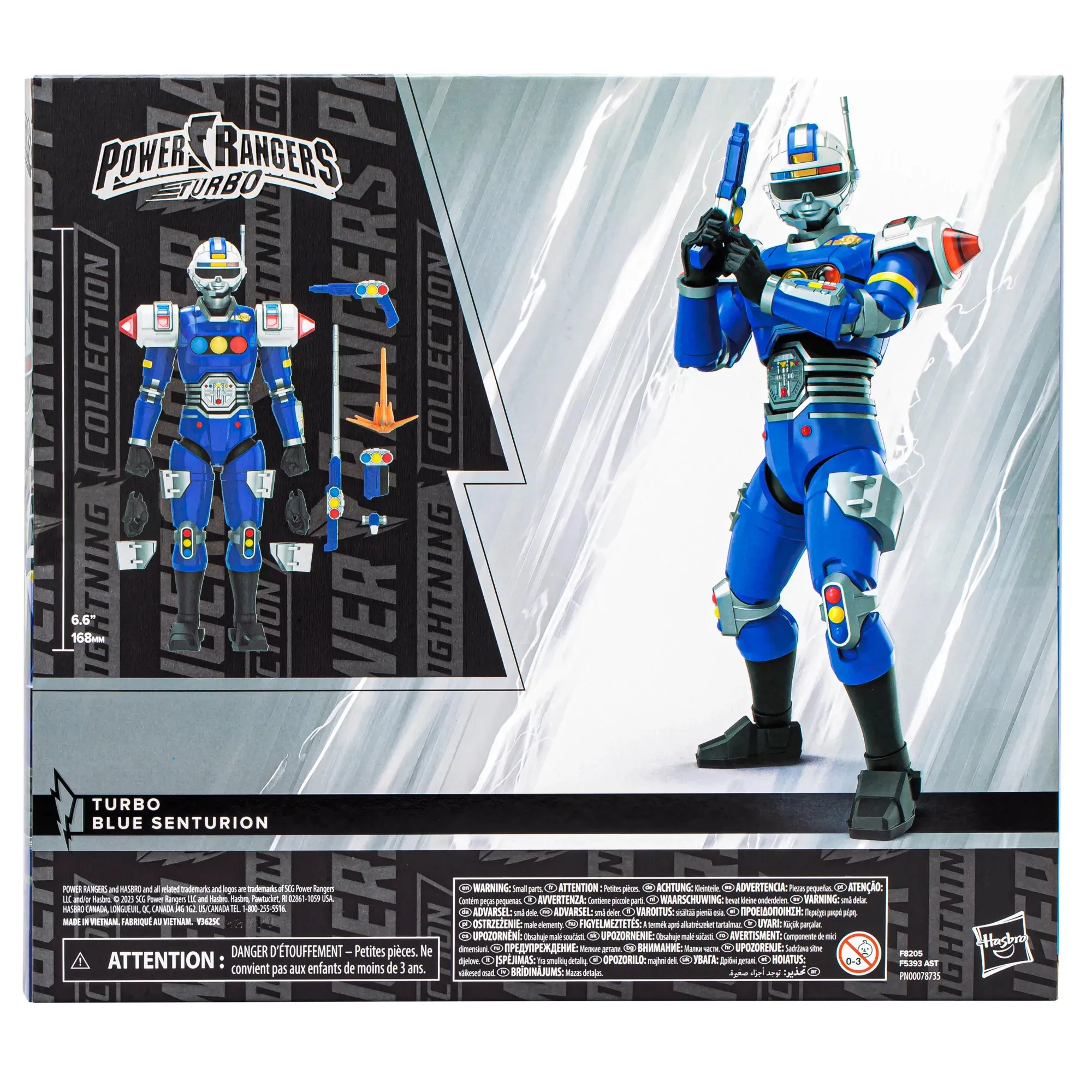 Power Rangers Lightning Collection - Turbo Blue Senturion Deluxe Action Figure (F8205)