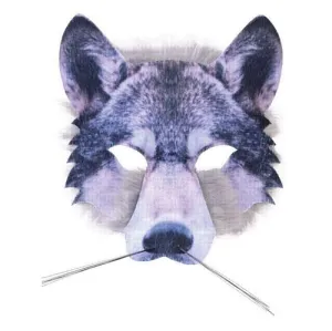 Realistic Soft Wolf Mask