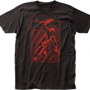 Red Outline Daredevil T-Shirt