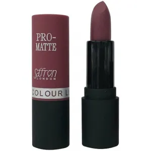 Saffron Pro Matte Lipstick - Matte Wine No.12 Purple Hydrating No Shine Long Lasting Rich Colour Lip